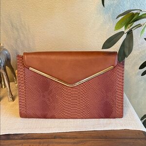 Beautiful light brown clutch